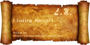 Linding Marcell névjegykártya
